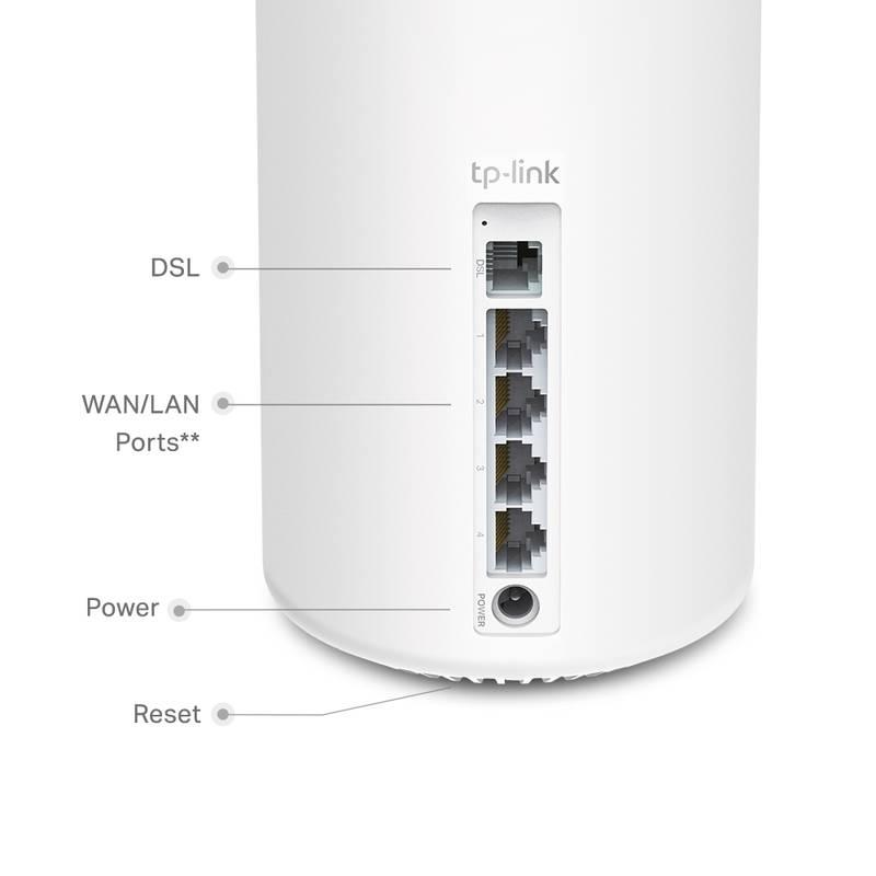 Router TP-Link Deco X20-DSL bílý, Router, TP-Link, Deco, X20-DSL, bílý