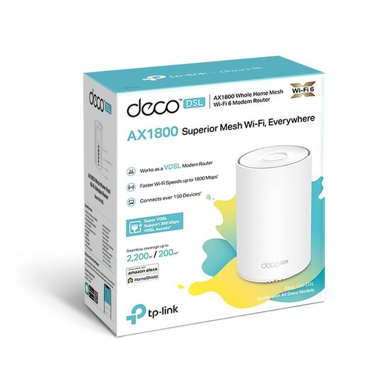 Router TP-Link Deco X20-DSL bílý, Router, TP-Link, Deco, X20-DSL, bílý