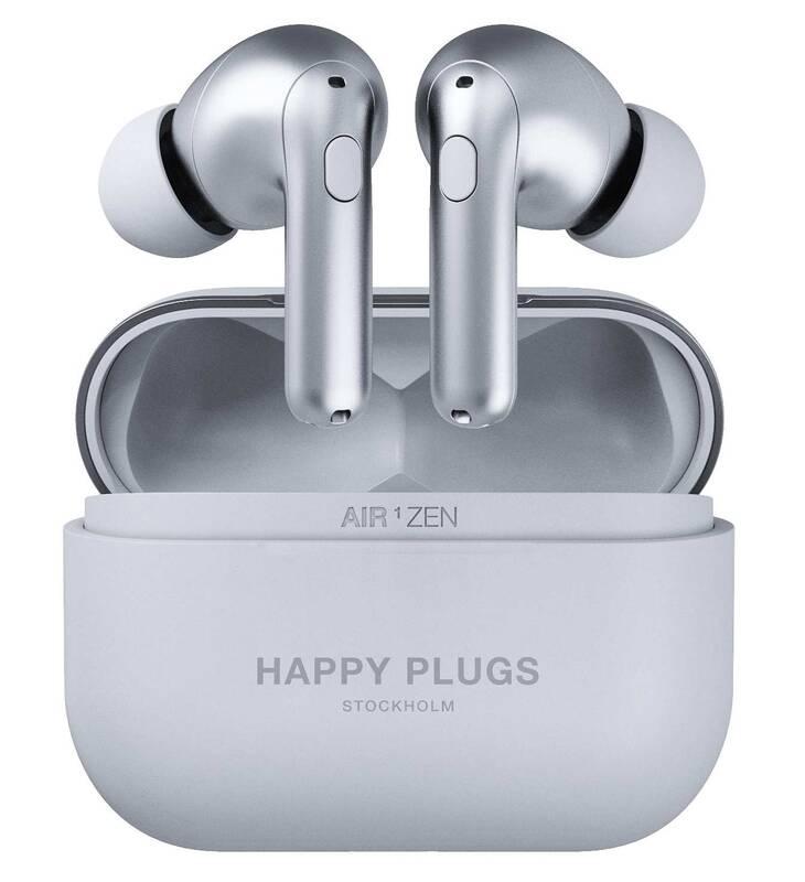 Sluchátka Happy Plugs Air 1 Zen stříbrná