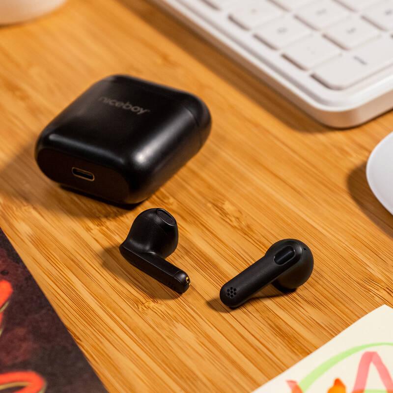 Sluchátka Niceboy HIVE Beans černá