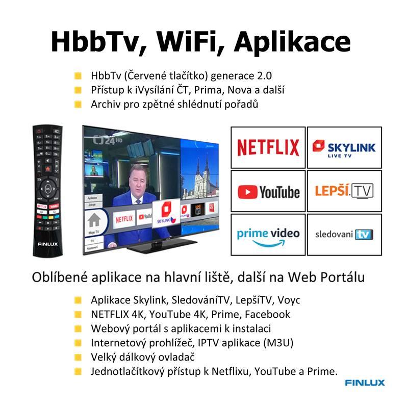 Televize Finlux 50FUF7161 černá