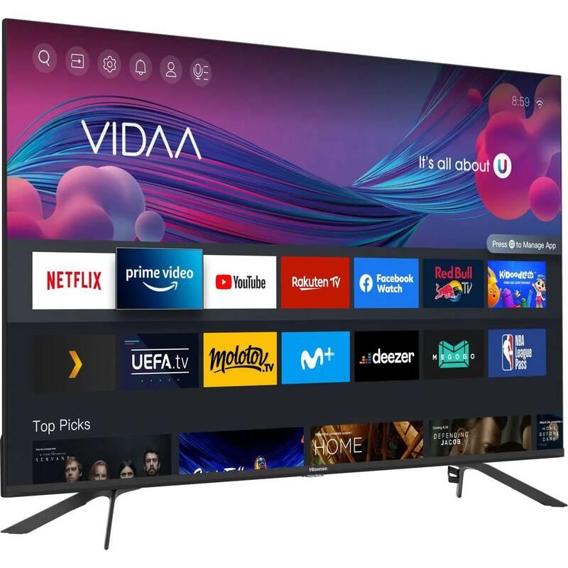 Televize Hisense 55E76GQ černá šedá