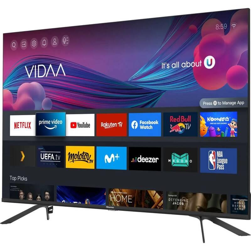 Televize Hisense 55E76GQ černá šedá