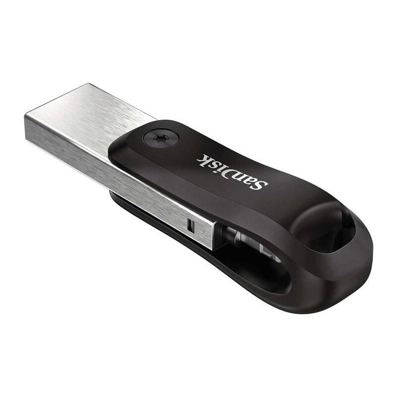 USB Flash SanDisk iXpand Drive Go 256GB, USB 3.0 Lightning černý stříbrný