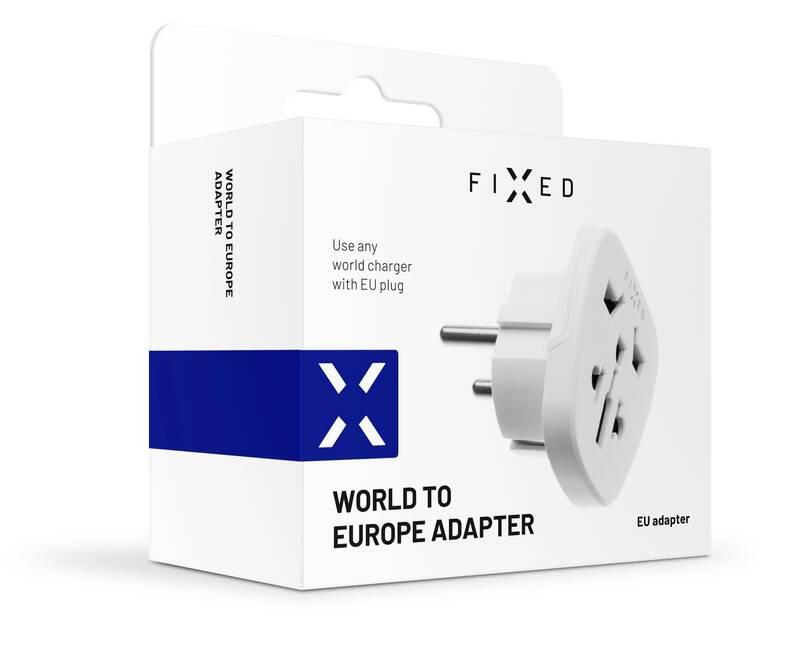Cestovní adaptér FIXED EU pro zapojení UK, US, AUS nabíječek do EU zásuvek, Cestovní, adaptér, FIXED, EU, pro, zapojení, UK, US, AUS, nabíječek, do, EU, zásuvek