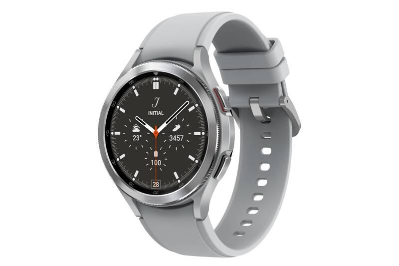 Chytré hodinky Samsung Galaxy Watch4 Classic 46mm LTE stříbrné