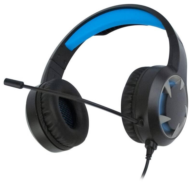 Headset NGS GHX-510 černý modrý, Headset, NGS, GHX-510, černý, modrý
