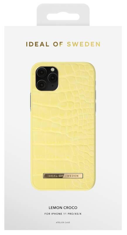 Kryt na mobil iDeal Of Sweden Atelier Case na Apple iPhone 11 Pro Xs X - Lemon Croco
