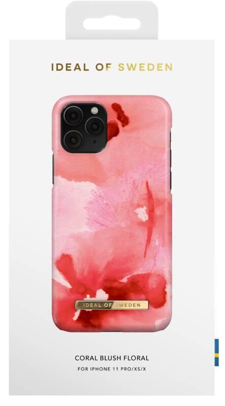 Kryt na mobil iDeal Of Sweden Fashion na Apple iPhone 11 Pro Xs X - Coral Blush Floral