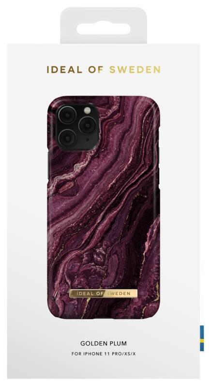 Kryt na mobil iDeal Of Sweden Fashion na Apple iPhone 11 Pro Xs X - Golden Plum