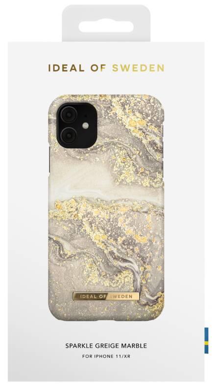 Kryt na mobil iDeal Of Sweden Fashion na Apple iPhone 11 XR - Sparle Greige Marble