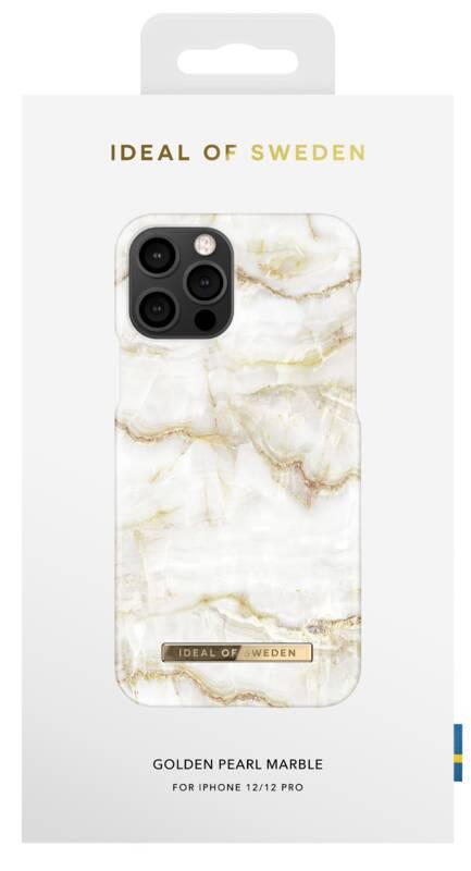 Kryt na mobil iDeal Of Sweden Fashion na Apple iPhone 12 12 Pro - Golden Pearl Marble