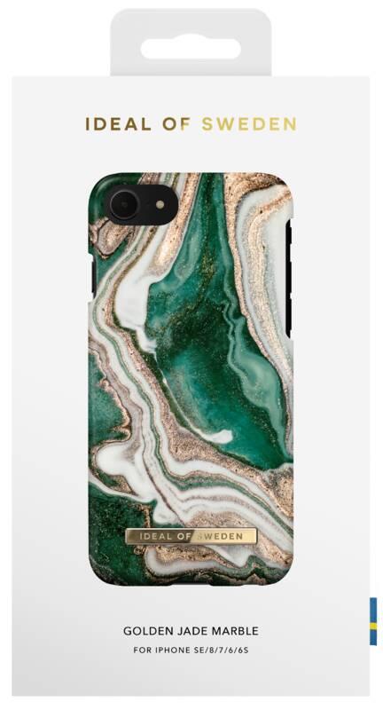 Kryt na mobil iDeal Of Sweden Fashion na Apple iPhone 8 7 6 6s SE - Golden Jade Marble