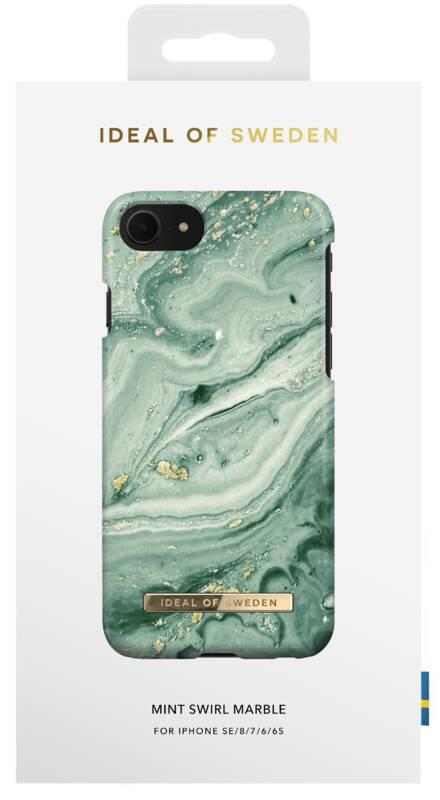 Kryt na mobil iDeal Of Sweden Fashion na Apple iPhone 8 7 6 6s SE - Mint Swirl Marble