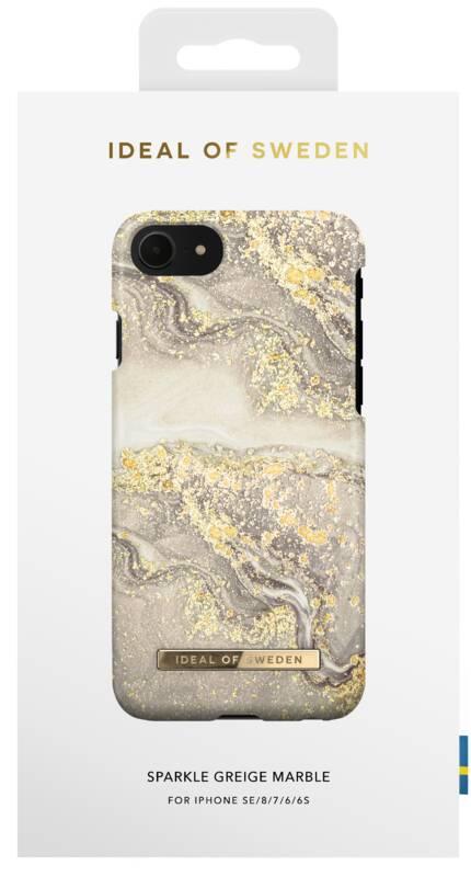 Kryt na mobil iDeal Of Sweden Fashion na Apple iPhone 8 7 6 6s SE - Sparle Greige Marble