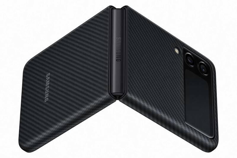 Kryt na mobil Samsung Aramid Cover Galaxy Z Flip3 černý
