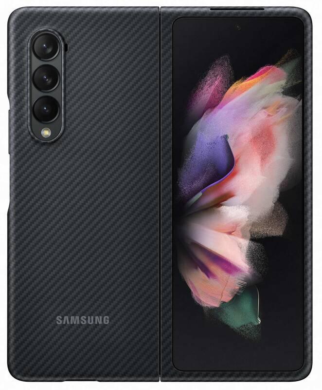 Kryt na mobil Samsung Aramid Cover Galaxy Z Fold3 černý