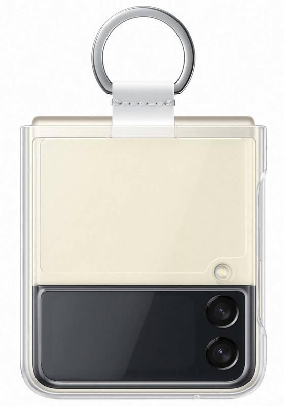 Kryt na mobil Samsung Clear Cover s držákem Galaxy Z Flip3 průhledný