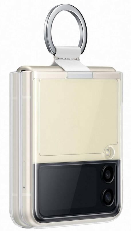Kryt na mobil Samsung Clear Cover s držákem Galaxy Z Flip3 průhledný