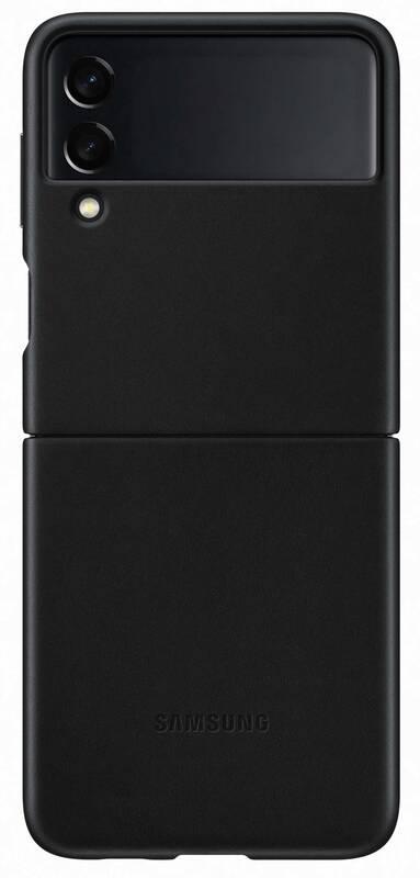 Kryt na mobil Samsung Leather Cover Galaxy Z Flip3 černý