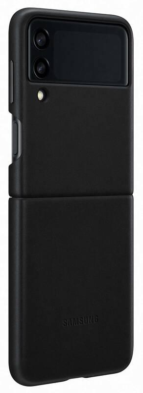 Kryt na mobil Samsung Leather Cover Galaxy Z Flip3 černý