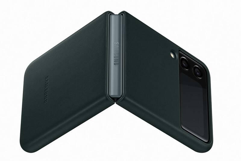 Kryt na mobil Samsung Leather Cover Galaxy Z Flip3 zelený