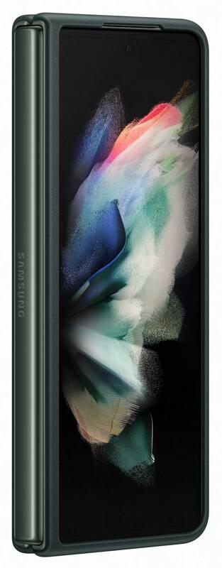 Kryt na mobil Samsung Leather Cover Galaxy Z Fold3 zelený