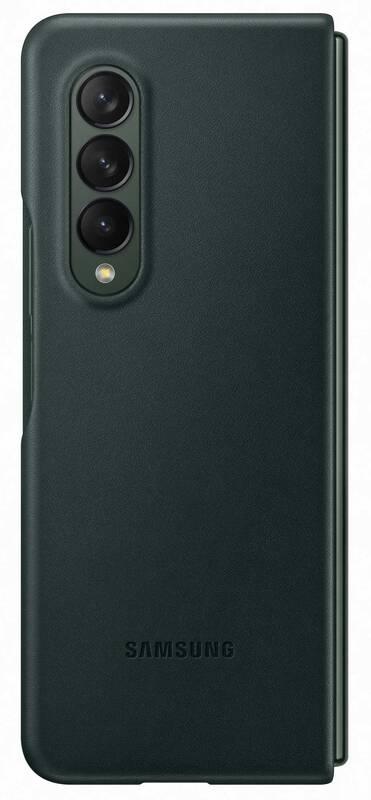 Kryt na mobil Samsung Leather Cover Galaxy Z Fold3 zelený