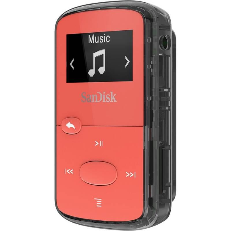 MP3 přehrávač SanDisk Clip Jam 8GB červený