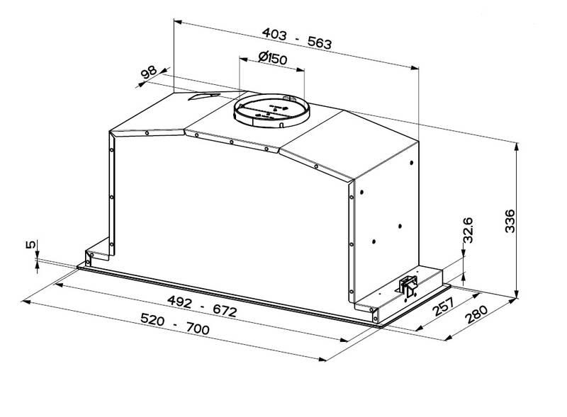 Odsavač par Faber BI-AIR KL A52 černý