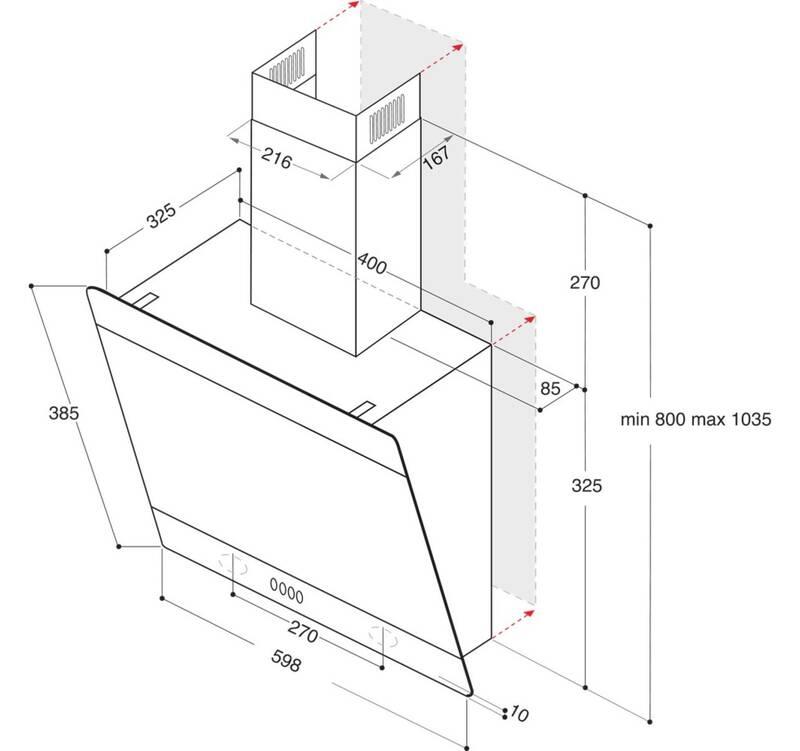 Odsavač par Whirlpool AKR 62F LT K černý