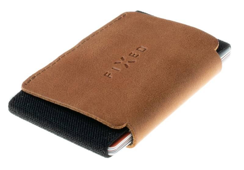 Peněženka FIXED Tiny Wallet pro AirTag z pravé hovězí kůže hnědá, Peněženka, FIXED, Tiny, Wallet, pro, AirTag, z, pravé, hovězí, kůže, hnědá