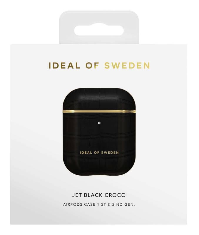 Pouzdro iDeal Of Sweden pro Apple Airpods - Black Croco