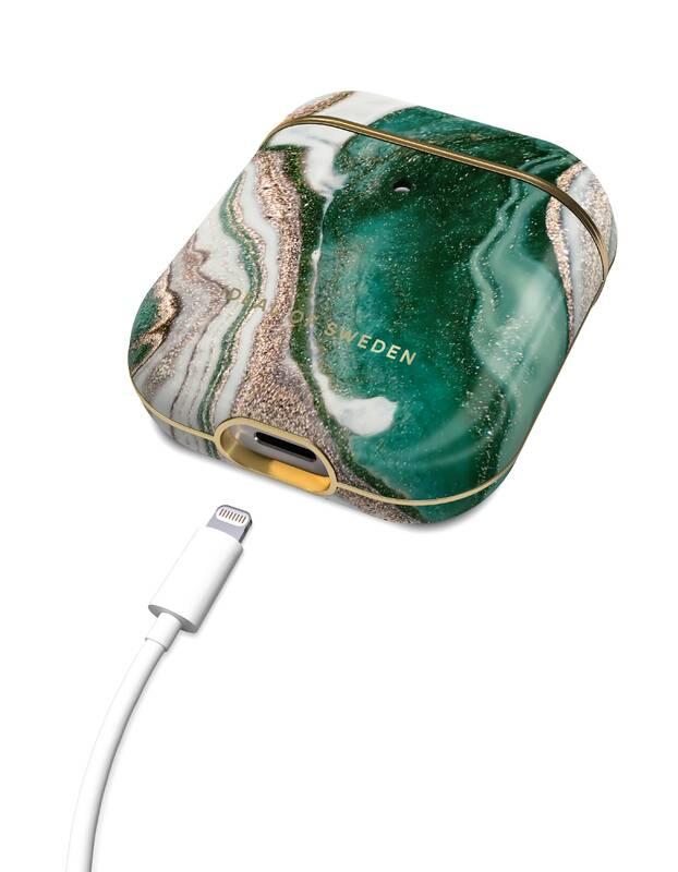 Pouzdro iDeal Of Sweden pro Apple Airpods - Golden Jade Marble