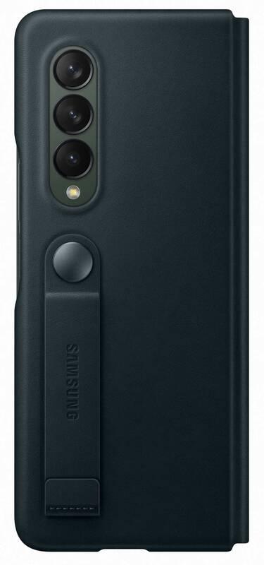 Pouzdro na mobil flipové Samsung Leather Flip Cover Galaxy Z Fold3 zelené