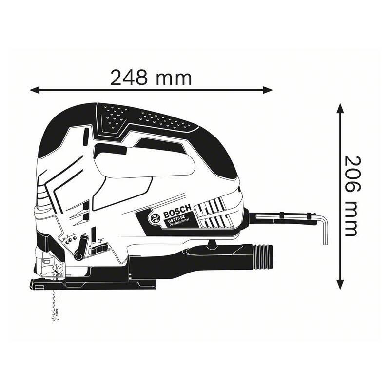 Přímočará pila Bosch GST 90 BE Case
