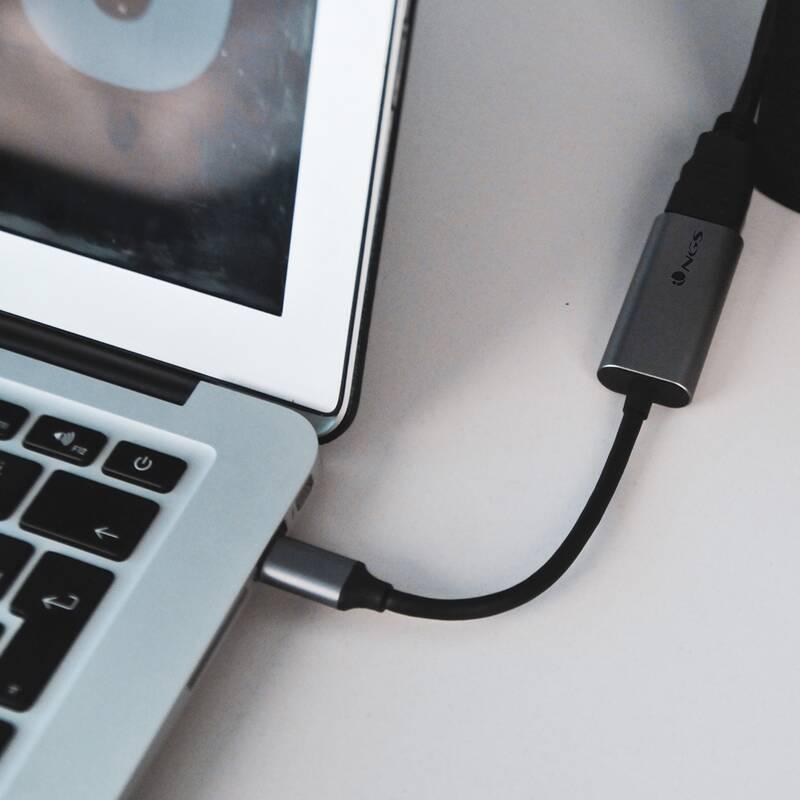 Redukce NGS WONDER USB-C HDMI šedá