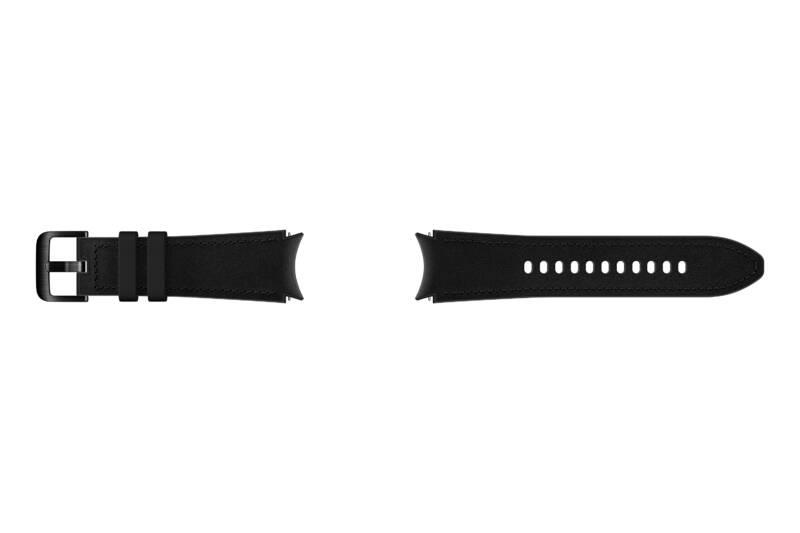 Řemínek Samsung Galaxy Watch4 Classic 42mm, hybridní kožený černý