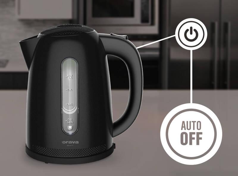 Rychlovarná konvice Orava VK-3317 B, 1,7 l černá