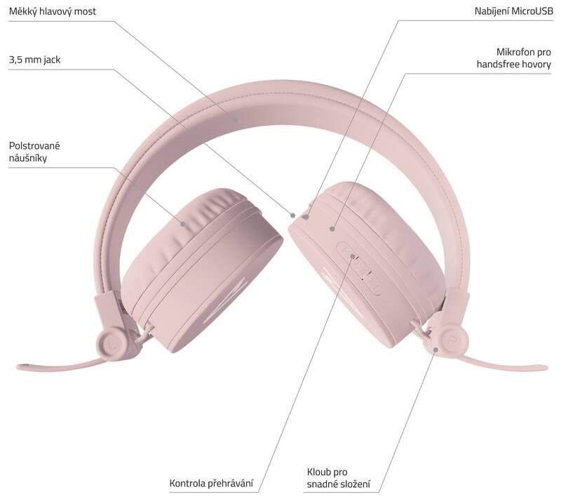 Sluchátka LAMAX Blaze2 růžová