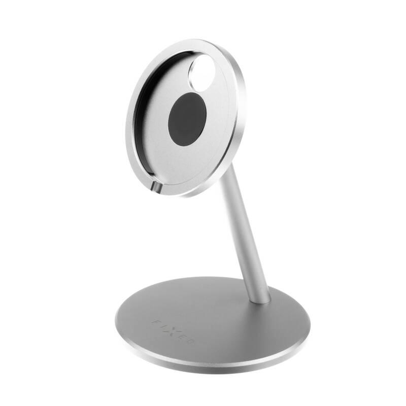Stojánek FIXED MagFrame pro nabíječku MagSafe stříbrný