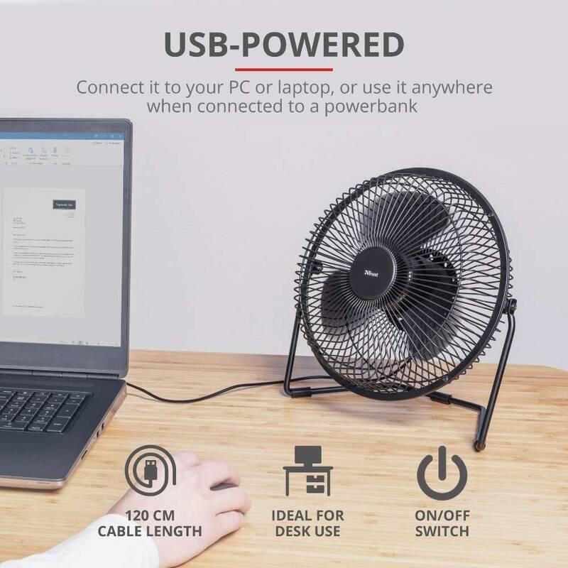 Ventilátor Trust Blaze USB černý