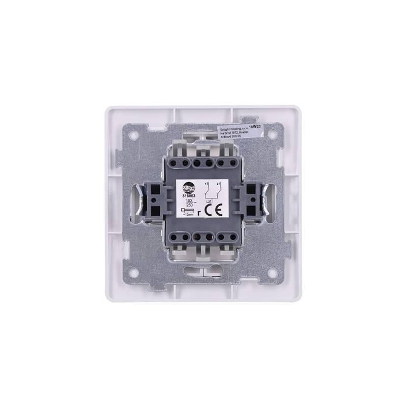 Vypínač Solight Slim č. 5 sériový bílý