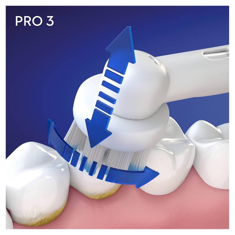 Zubní kartáček Oral-B PRO 3 3500 Sensitive Clean White cestovní pouzdro, Zubní, kartáček, Oral-B, PRO, 3, 3500, Sensitive, Clean, White, cestovní, pouzdro