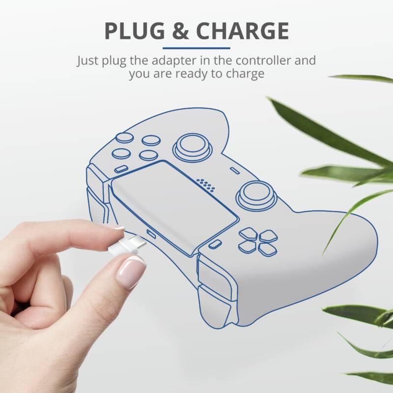 Dokovací stanice Trust GXT 251 Duo Charging Dock pro PS5 bílá