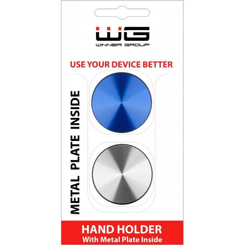 Držák na mobil WG Hand Holder 4 stříbrný modrý