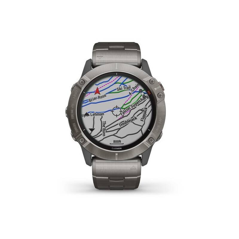 GPS hodinky Garmin fenix6X PRO Solar titanium