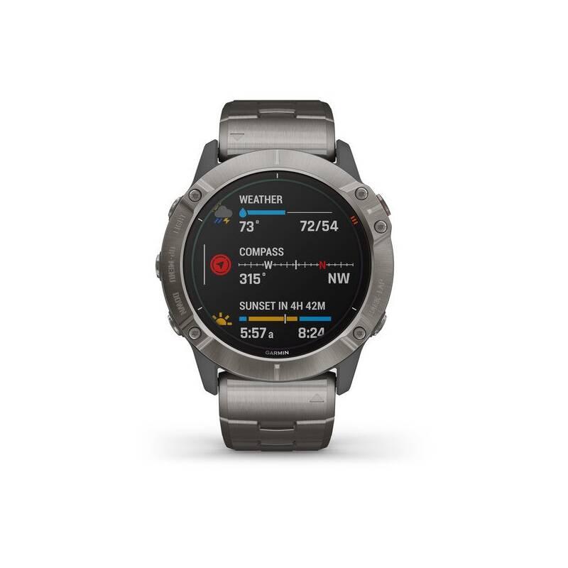 GPS hodinky Garmin fenix6X PRO Solar titanium