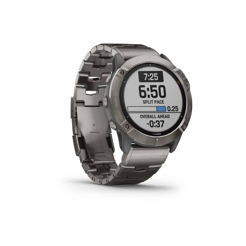 GPS hodinky Garmin fenix6X PRO Solar titanium