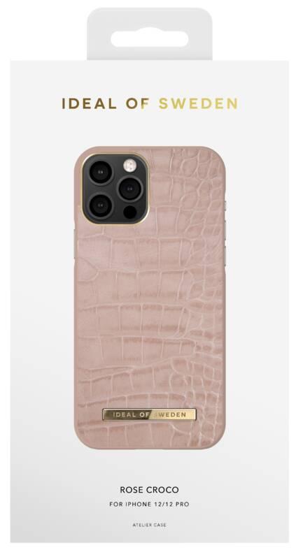 Kryt na mobil iDeal Of Sweden Atelier Case na Apple iPhone 12 12 Pro - Rose Croco
